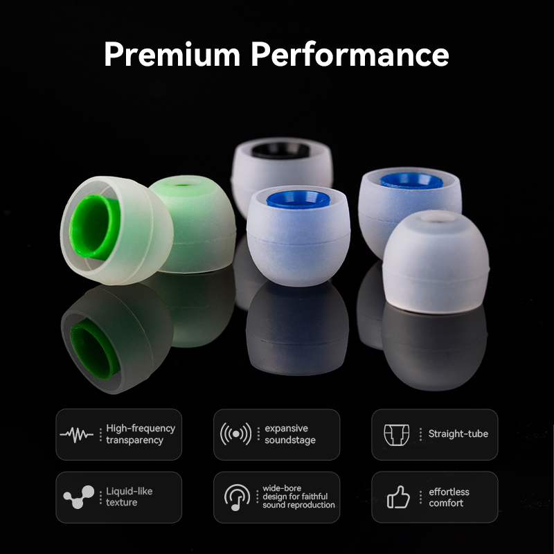 KBEAR 135 Silicone Eartips 3.9 - In Ear Monitor Iem recension och pris