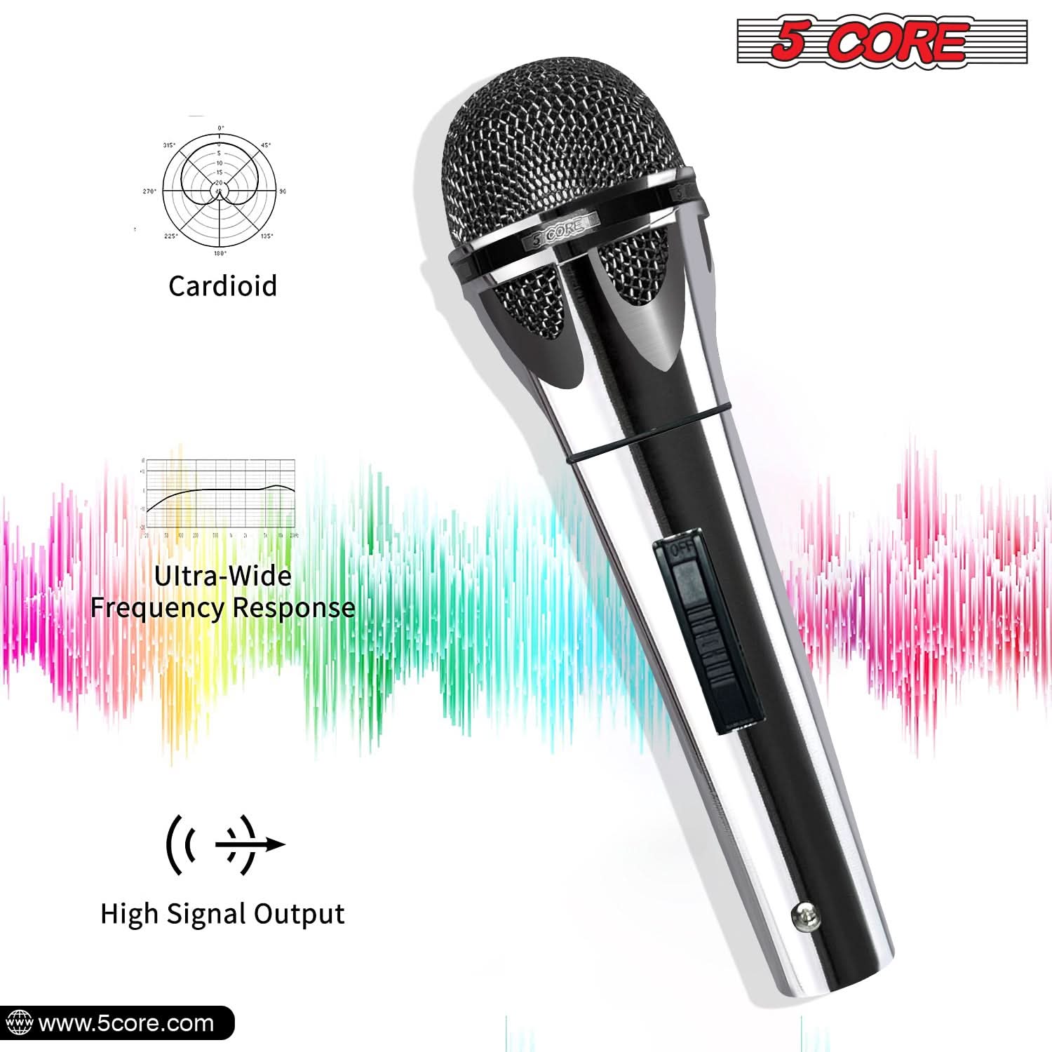 5 Core XLR Microphone Dynamic  - Shure Mic Sm58 recension och pris