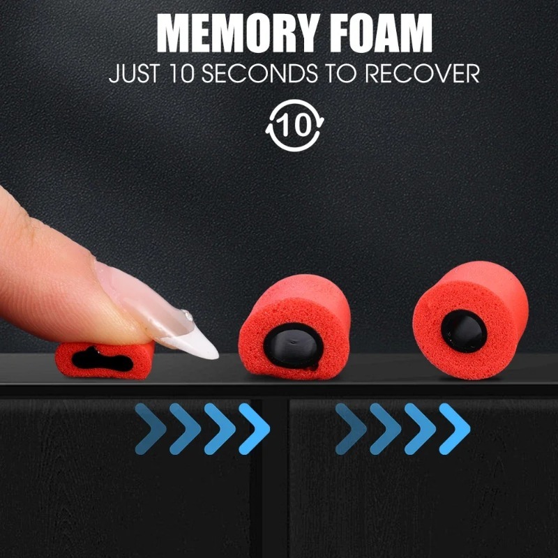 1-6Pair Soft Memory Foam Earbu - Earphone Foam Tip recension och pris