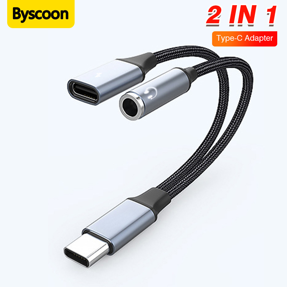 2 In 1 Type C to C 3.5mm Audio - Earphone Splitter Jack recension och pris