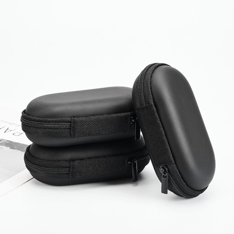 【F】Portable Hard Shell Earphon - Headphone Case Hard recension och pris