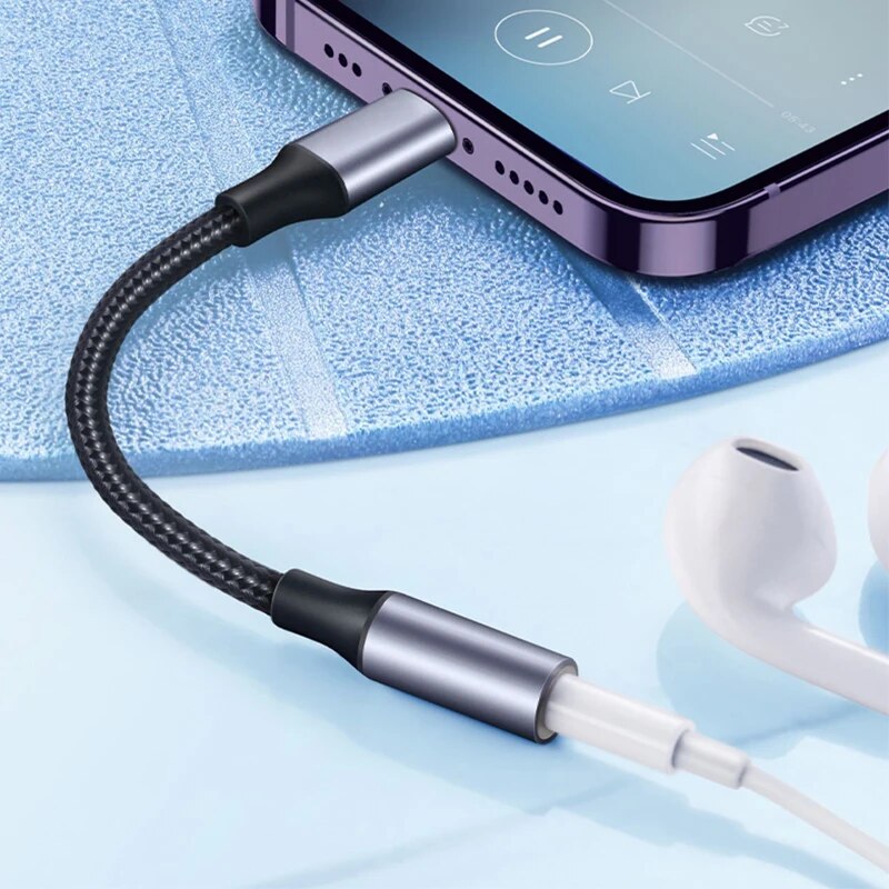 8 Pin to 3.5mm Jack AUX Cable  - Earphone Splitter Jack recension och pris