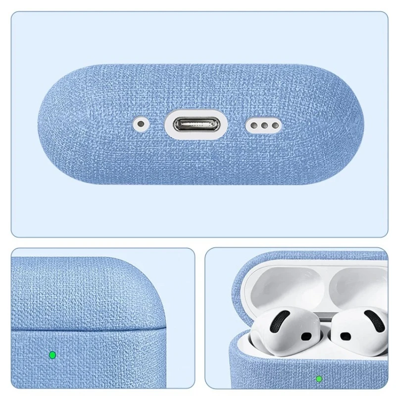 Solid Color Coarse Cloth Patte - Headphone Case Hard recension och pris