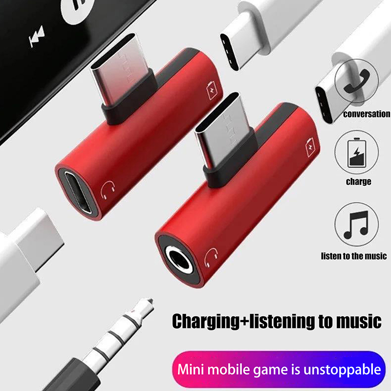 USB Type-C To 3.5 Mm Headphone - Earphone Splitter Jack recension och pris