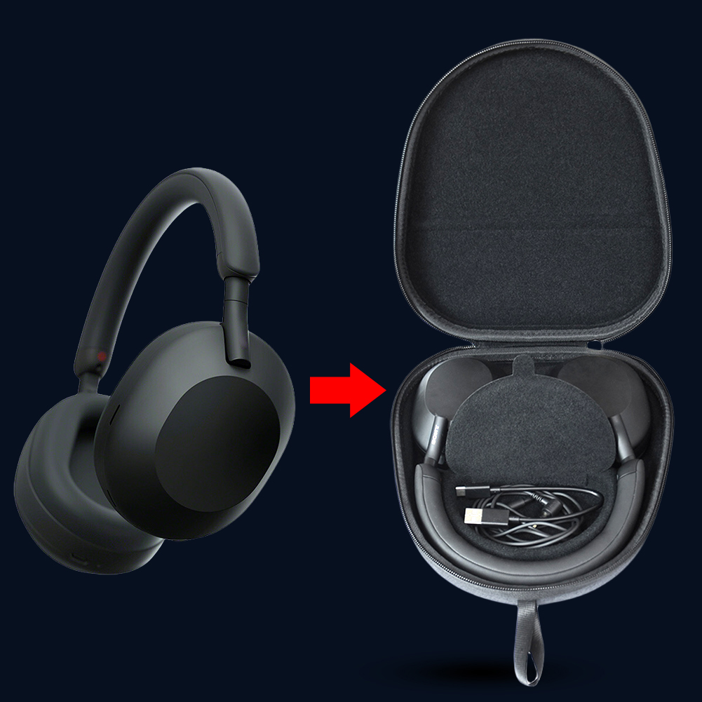 Hard Carrying Case Travel Prot - Sony Headphone Wh-1000Xm5 recension och pris