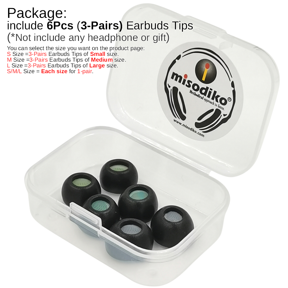 misodiko Upgraded Oval Memory  - Earphone Foam Tip recension och pris