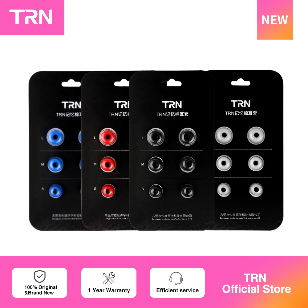 TRN 3Pairs (6pcs) Earphone Mem - Earphone Foam Tip recension och pris